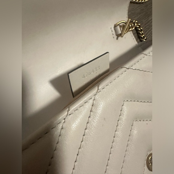 Marmont supermini in cream leather - Picture 3 of 16